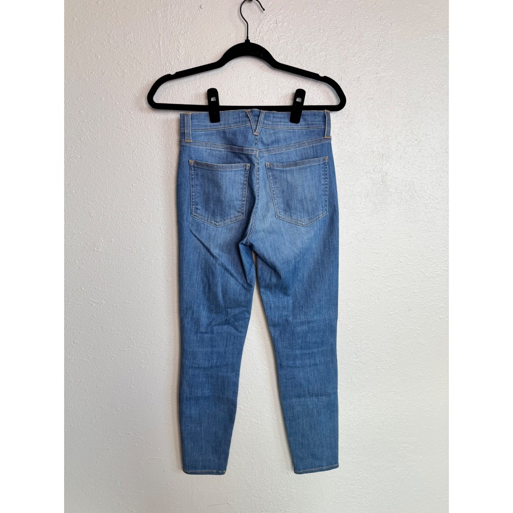 Veronica‎ Beard High Rise Skinny Blue Jeans 26 Sunrise Stretch Denim Button Fly - Picture 4 of 6